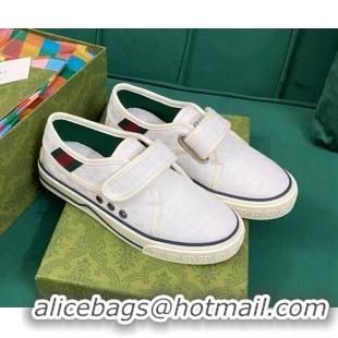 Lowest Price  Gucci Tennis 1977 GG Canvas Sneakers White 050720