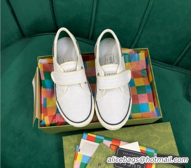 Lowest Price  Gucci Tennis 1977 GG Canvas Sneakers White 050720