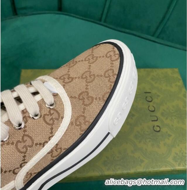 Low Price Gucci Tennis 1977 GG Canvas Sneakers Beige 050727