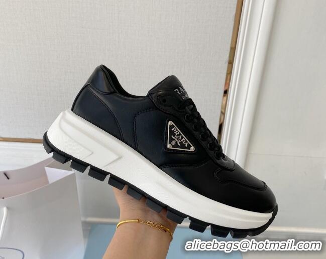 Top Grade Prada Calfskin Sneakers Black 0425126