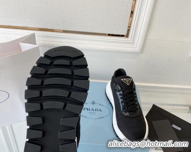 Purchase Prada Quilted Leather Sneakers Black 0425131