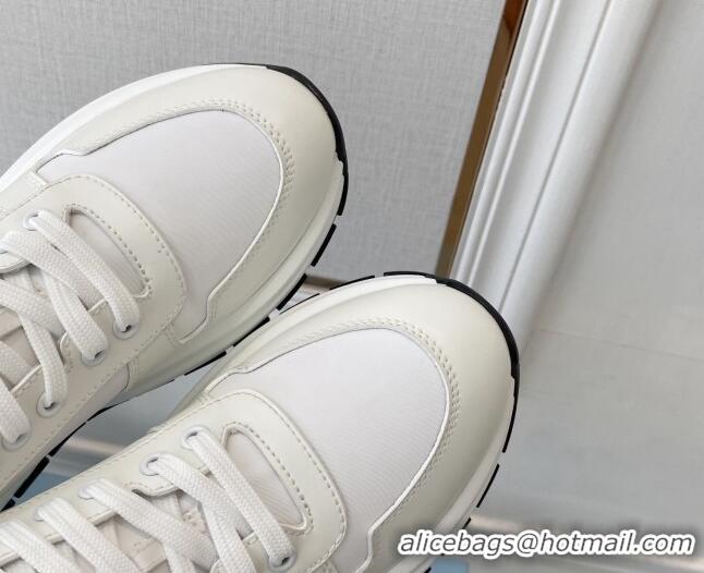 Most Popular Prada Calfskin Sneakers White 0425132