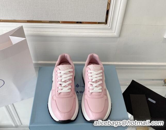 Top Grade Prada Calfskin Sneakers Pink 0425134