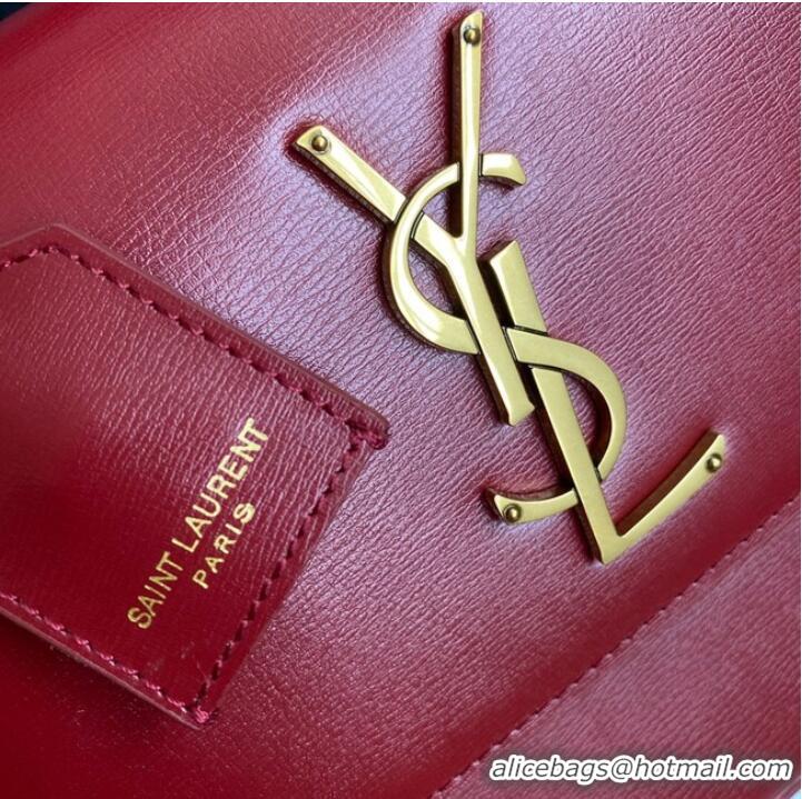 Promotional Yves Saint Laurent SUNSET MEDIUM CHAIN BAG IN SMOOTH LEATHER 442906 RED