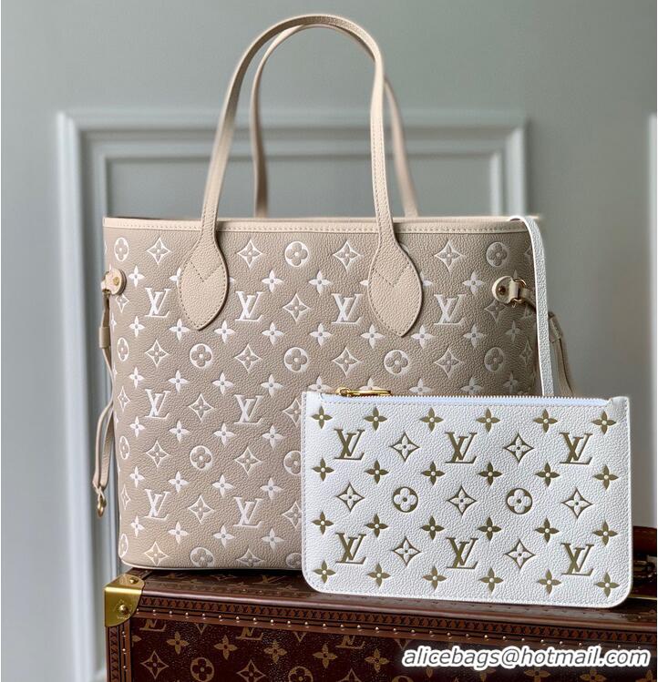 Reasonable Price Louis Vuitton Monogram Empreinte NEVERFULL MM M46102 Green&Gray