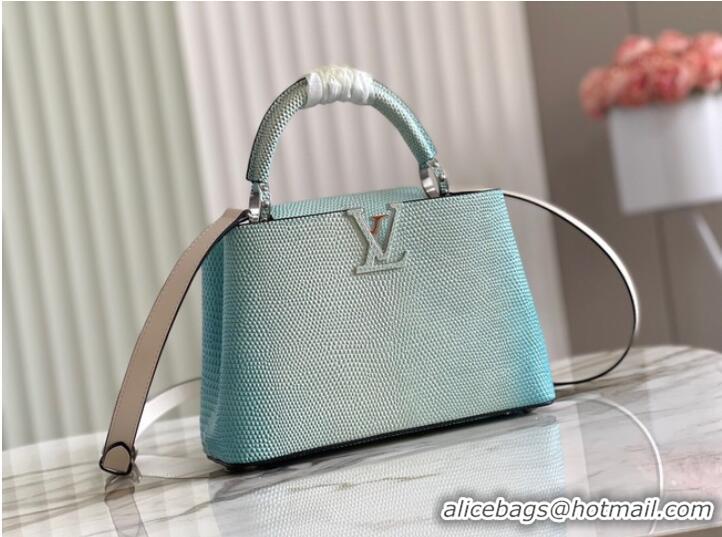 Grade Quality Louis Vuitton CAPUCINES BB M59266 sky blue