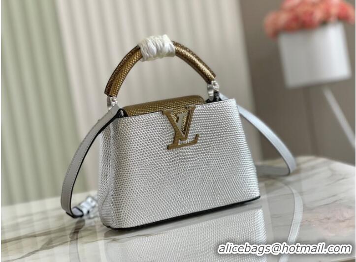 Shop Promotional Louis Vuitton CAPUCINES MINI M59268 silver