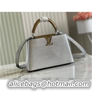 Top Grade Louis Vuitton CAPUCINES BB M59266 silver