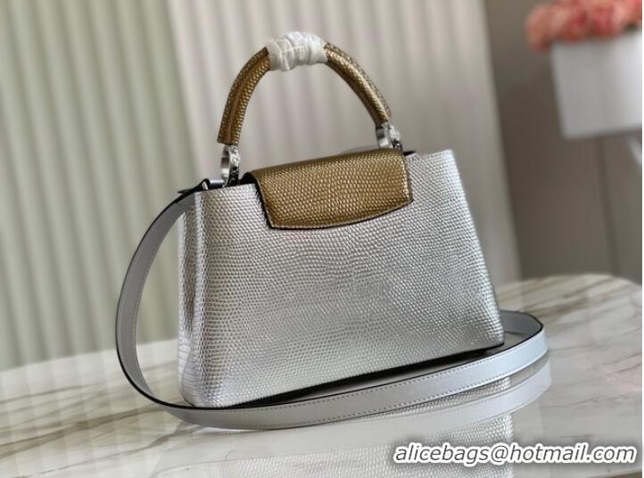 Top Grade Louis Vuitton CAPUCINES BB M59266 silver