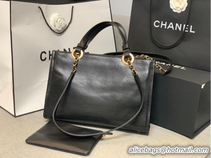 Reasonable Price Chanel Sheepskin Shoulder Bag AS3128 black