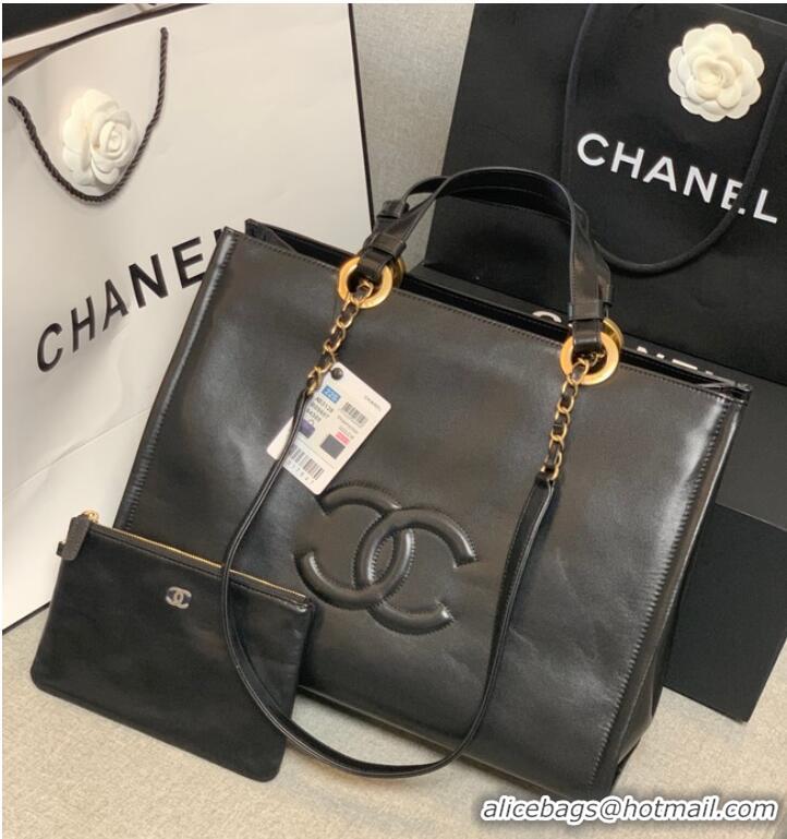 Buy Discount Chanel Sheepskin Shoulder Bag AS3129 black