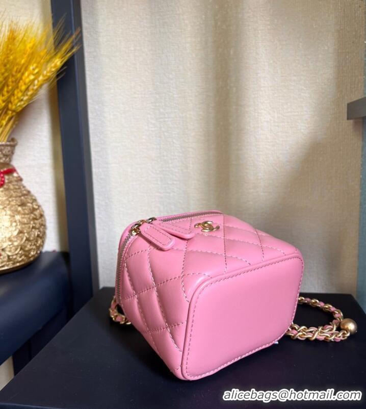 Buy Inexpensive Chanel mini Shoulder Bag Lambskin & Gold-Tone Metal AP2929 pink