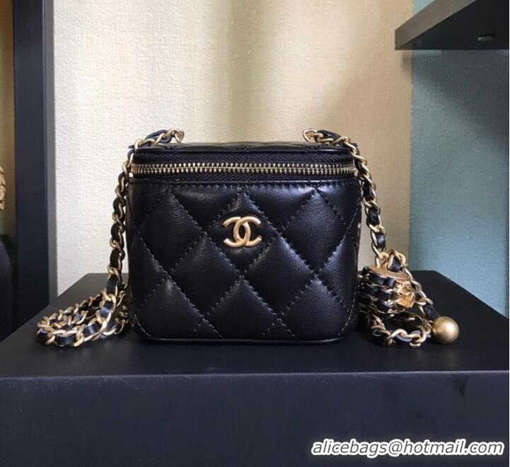 Top Quality Chanel mini Shoulder Bag Lambskin & Gold-Tone Metal AP2929 black