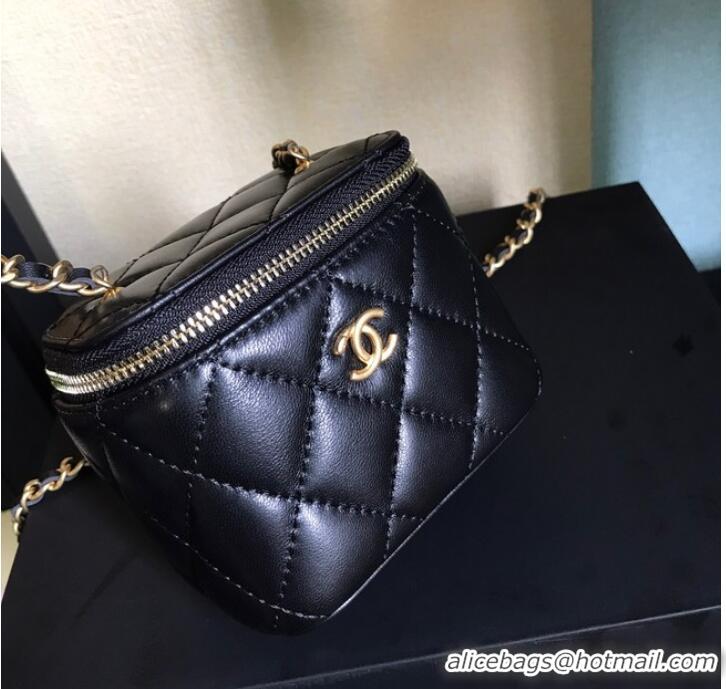 Top Quality Chanel mini Shoulder Bag Lambskin & Gold-Tone Metal AP2929 black