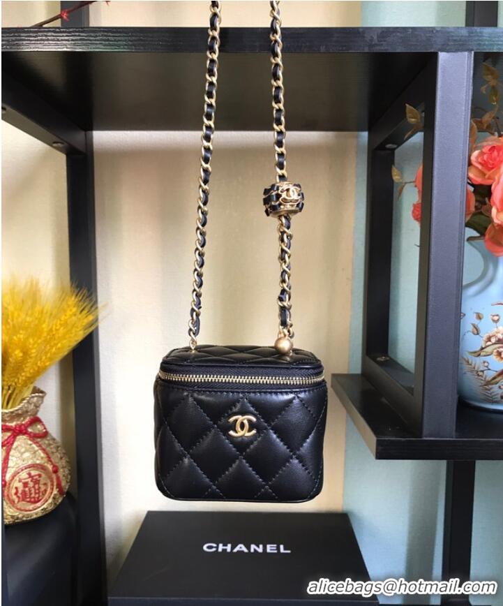 Top Quality Chanel mini Shoulder Bag Lambskin & Gold-Tone Metal AP2929 black