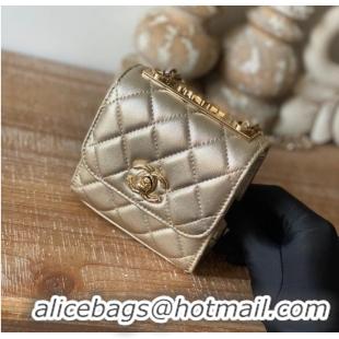 Promotional Chanel mini Shoulder Bag Lambskin & Gold-Tone Metal 88631 gold