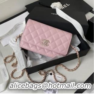 Top Grade Chanel Grained Calfskin small Shoulder Bag AP2734 pink