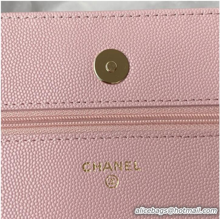 Top Grade Chanel Grained Calfskin small Shoulder Bag AP2734 pink