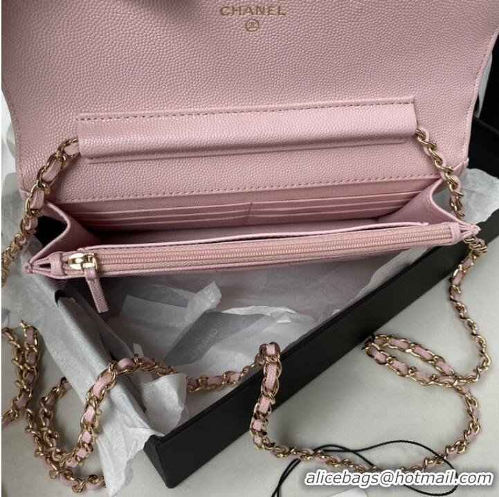 Top Grade Chanel Grained Calfskin small Shoulder Bag AP2734 pink