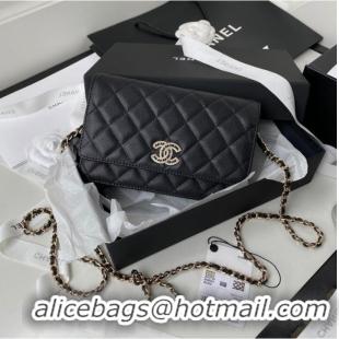 Good Taste Chanel Grained Calfskin small Shoulder Bag AP2734 black