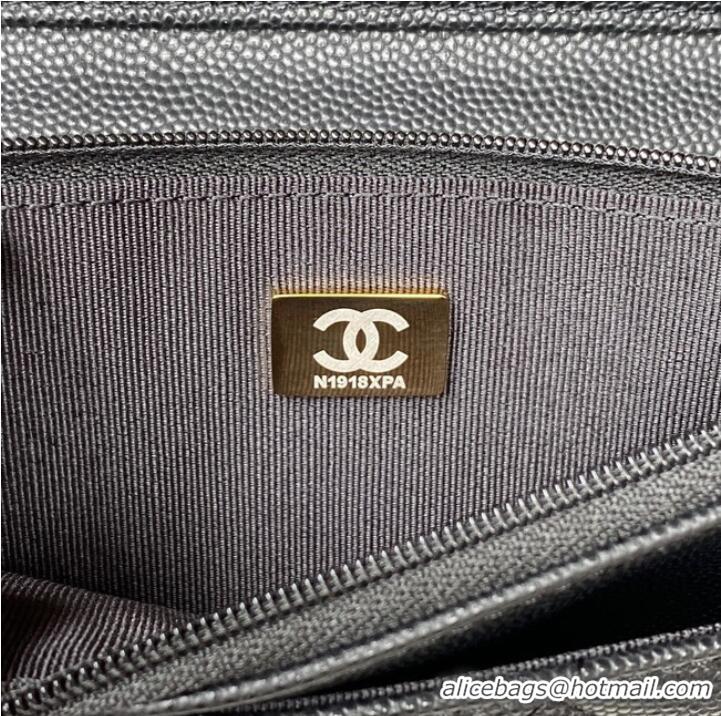 Good Taste Chanel Grained Calfskin small Shoulder Bag AP2734 black