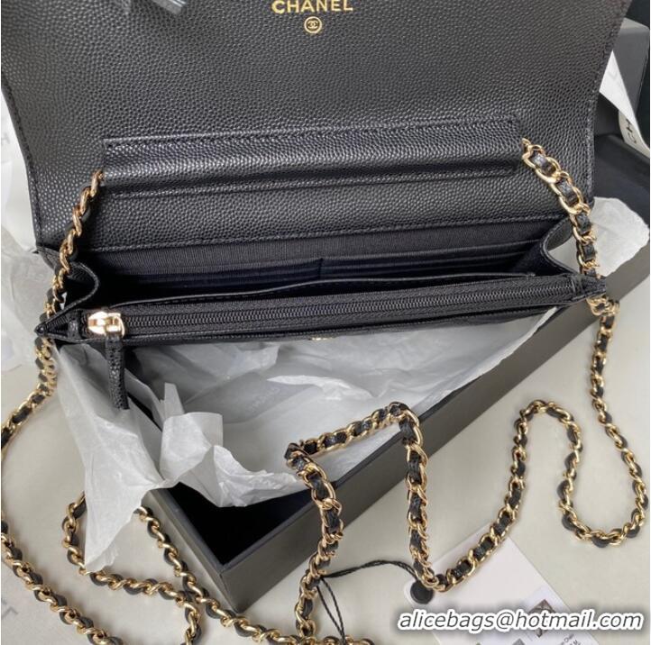 Good Taste Chanel Grained Calfskin small Shoulder Bag AP2734 black