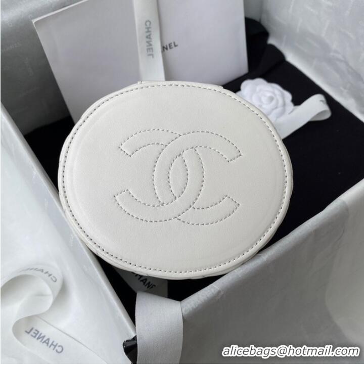 Good Product Chanel lambskin top handle bag AP2730 white