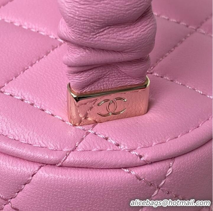 New Fashion Chanel lambskin top handle bag AP2730 pink