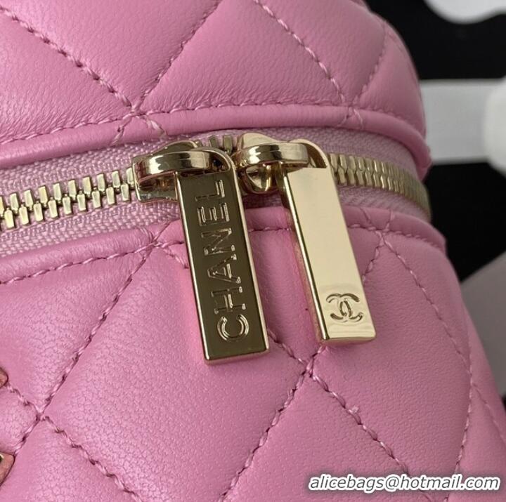 New Fashion Chanel lambskin top handle bag AP2730 pink