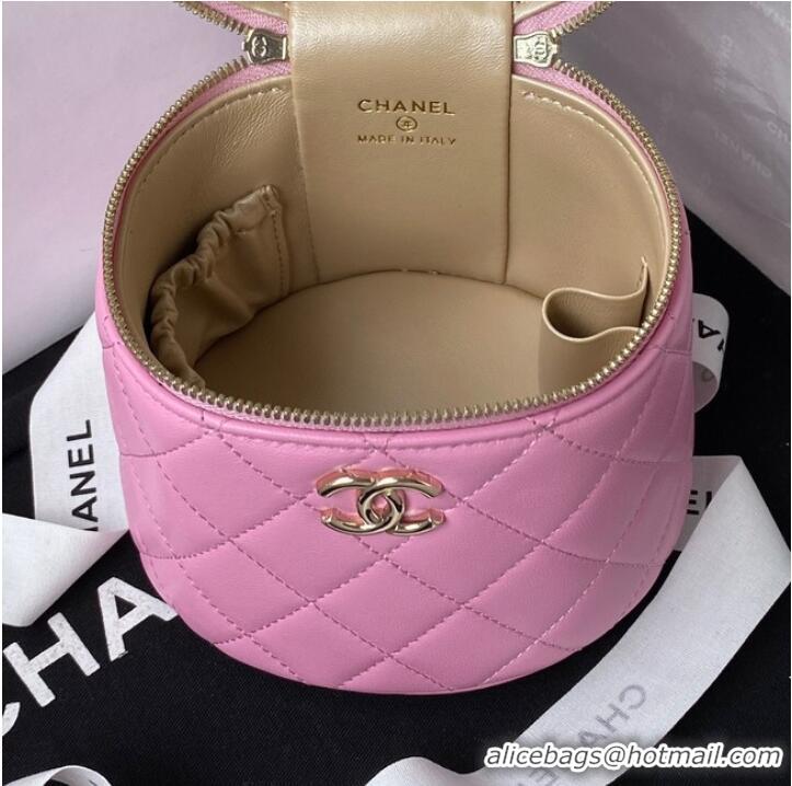 New Fashion Chanel lambskin top handle bag AP2730 pink