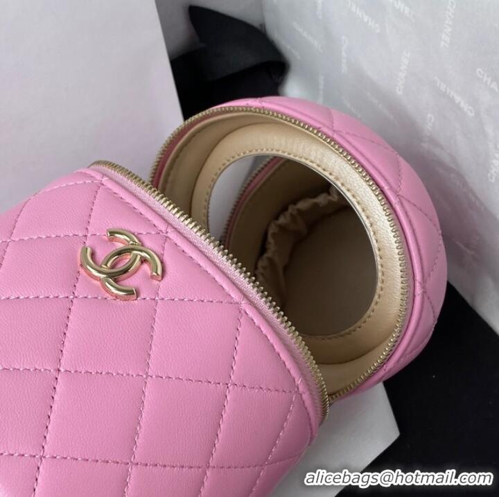 New Fashion Chanel lambskin top handle bag AP2730 pink