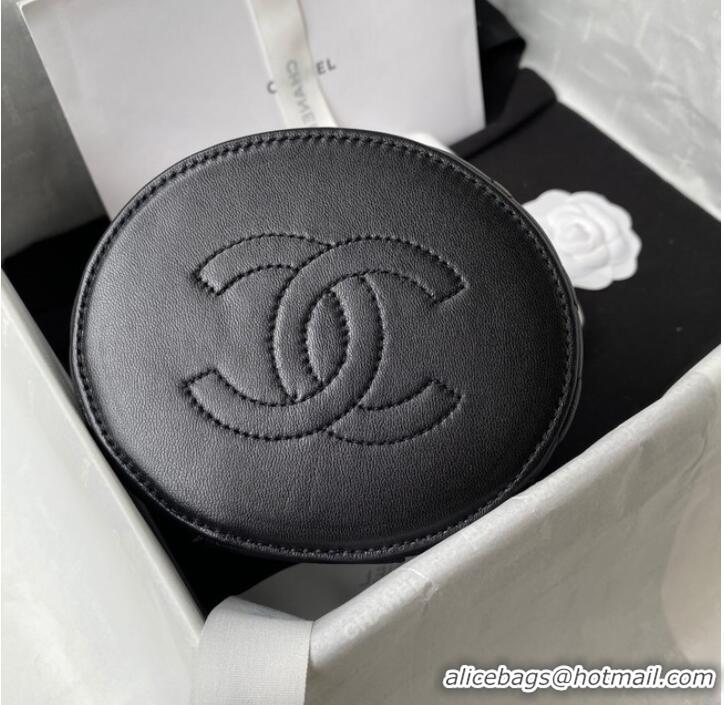 Famous Brand Chanel lambskin top handle bag AP2730 black