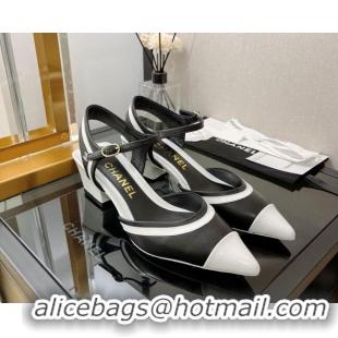 Grade Quality Chanel Lambskin & Patent Calfskin Open Shoe/Pumps 6cm G38846 Black 042148