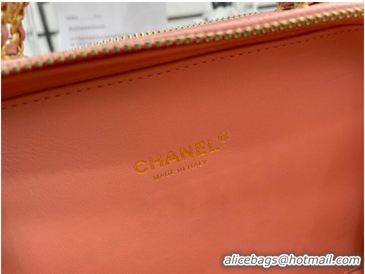 Luxury Discount CHANEL HANDBAG Grained Calfskin&Gold-Tone Metal AP3222 pink