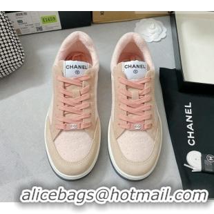 Best Product Chanel Mesh & Suede Sneakers G38811 Apricot 042170