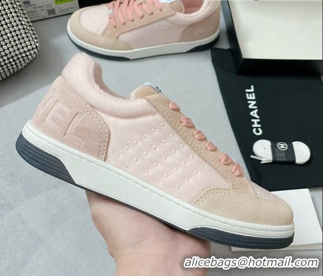 Best Product Chanel Mesh & Suede Sneakers G38811 Apricot 042170