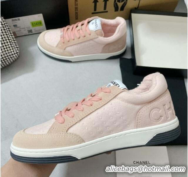 Best Product Chanel Mesh & Suede Sneakers G38811 Apricot 042170