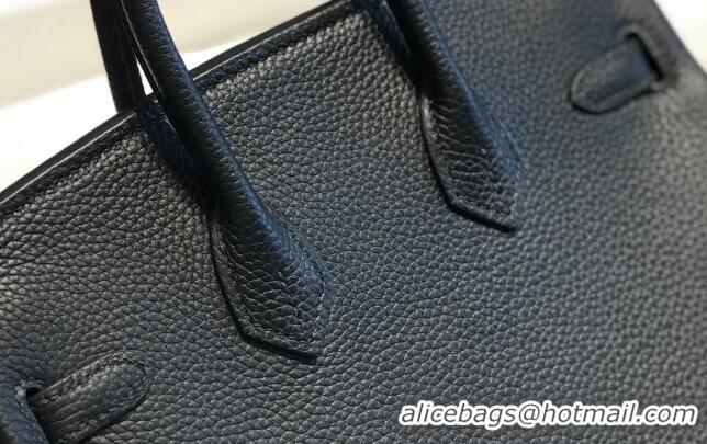 Top Quality Hermes Birkin 25cm Bag in Togo Calfskin H25 Black/Gold