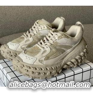 Good Product Balenciaga Defender Trainers Sneakers in Beige Mesh 042695