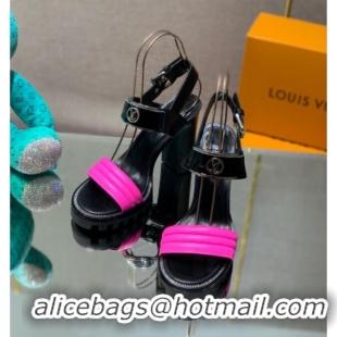 Chic Louis Vuitton Star Trail Sandal with 9.5cm Heel Black/Pink 0517052