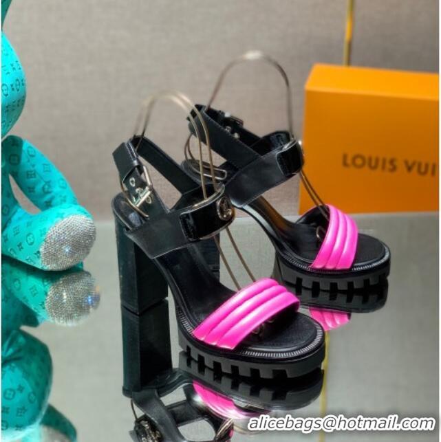 Chic Louis Vuitton Star Trail Sandal with 9.5cm Heel Black/Pink 0517052