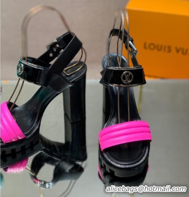 Chic Louis Vuitton Star Trail Sandal with 9.5cm Heel Black/Pink 0517052