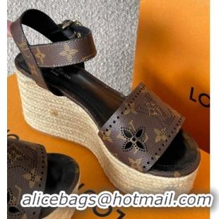 Trendy Design Louis Vuitton Starboard Wedge Sandal with 10cm Heel Monogram 0518057