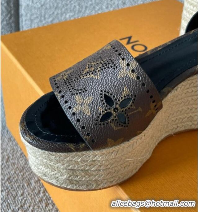 Trendy Design Louis Vuitton Starboard Wedge Sandal with 10cm Heel Monogram 0518057