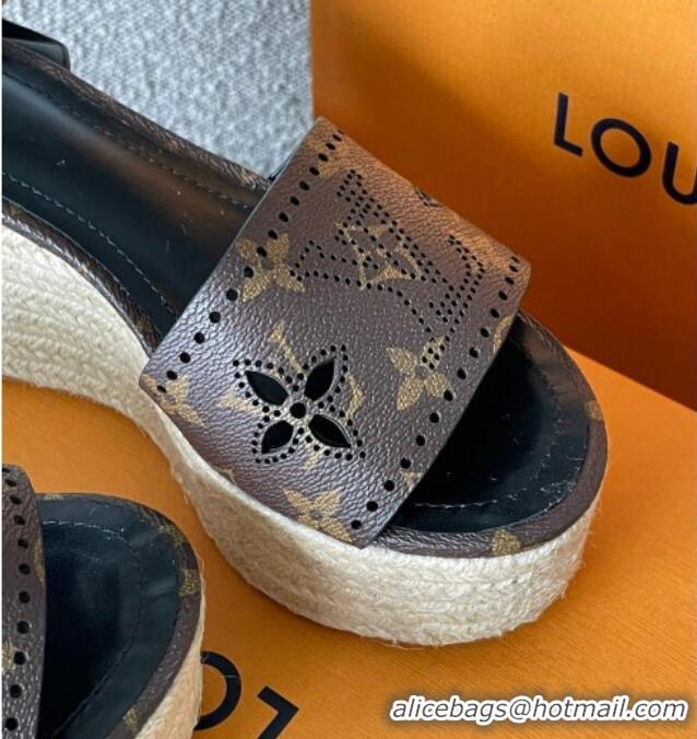 Trendy Design Louis Vuitton Starboard Wedge Sandal with 10cm Heel Monogram 0518057