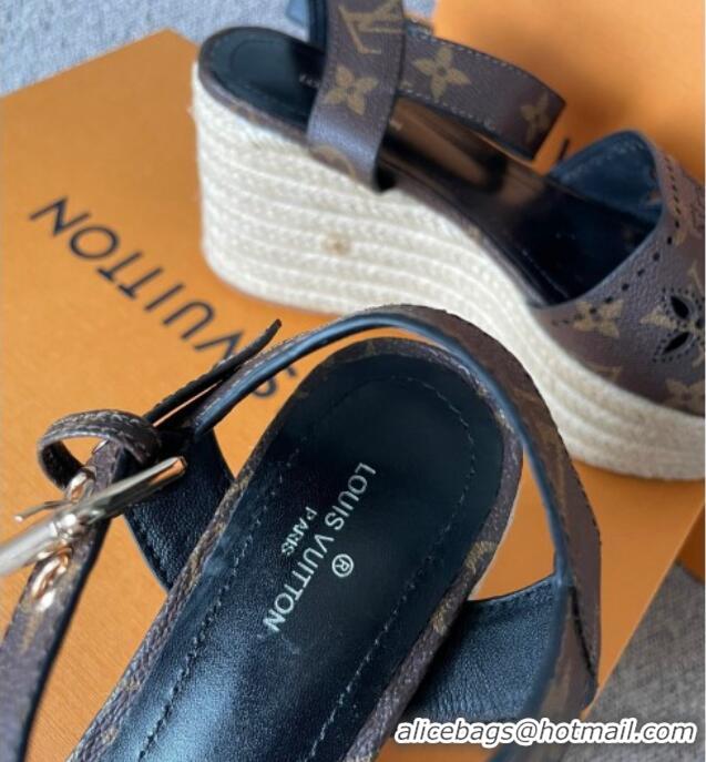 Trendy Design Louis Vuitton Starboard Wedge Sandal with 10cm Heel Monogram 0518057