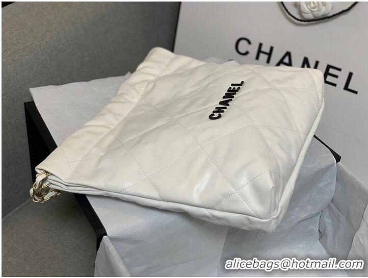 Top Grade Chanel Calf leather shopping bag AS3261 White