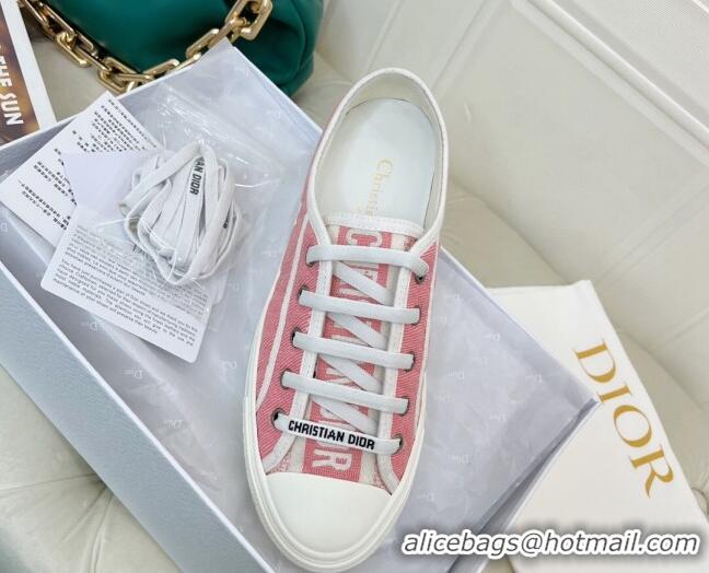 Grade Quality Dior Walk'n'Dior Sneakers in Pink Faded Cannage Denim Embroidery 0520108