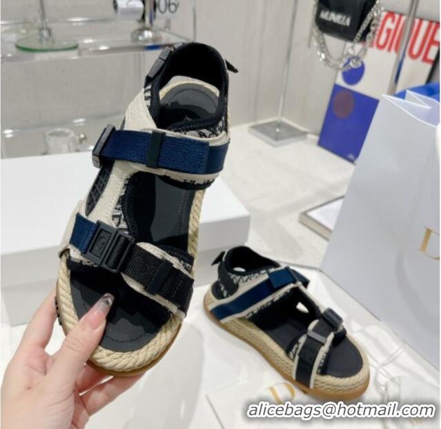 Best Grade Dior CD Strap Sandals Grey 0520112