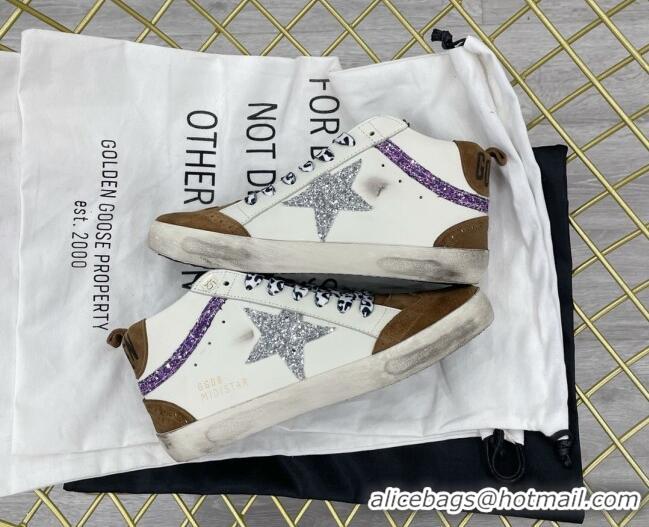 Sophisticated Golden Goose GGDB Mid Star Sneakers Brown/White 052101